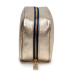 Elie Beaumont Leather Cosmetic Bag in Gold