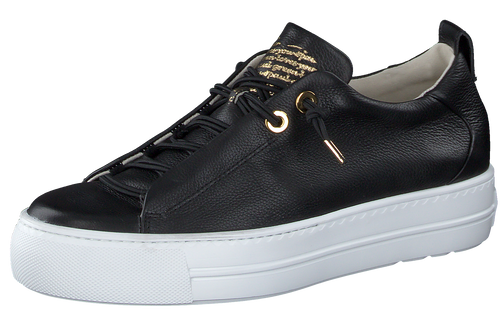 Paul Green Black and Gold Trainers