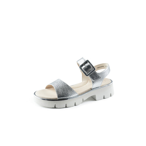 Paul Green Silver Leather Sandals
