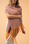 Powder Athena Cosy Scarf - Tangerine & Lavender