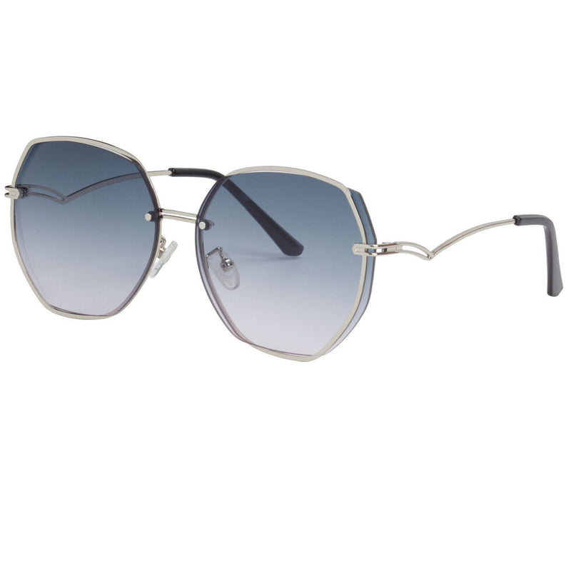 Elie Beaumont Sunglasses Silver/Blue