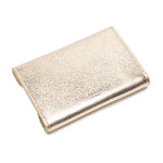 Elie Beaumont Folding Card Holder Wallet in Gold