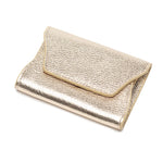 Elie Beaumont Folding Card Holder Wallet in Gold