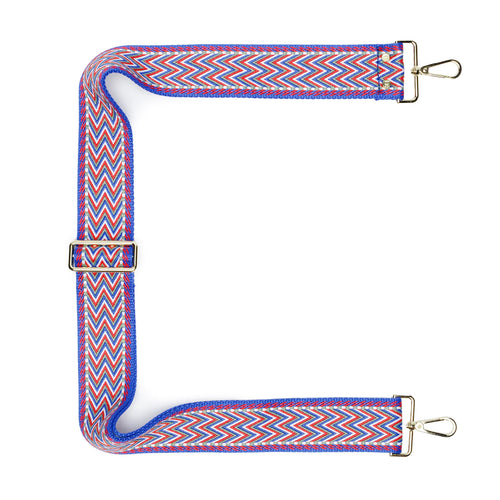 Elie Beaumont Crossbody Strap in Cobalt Grecian