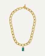 Chain Esme Emerald Necklace- Ottoman Hands