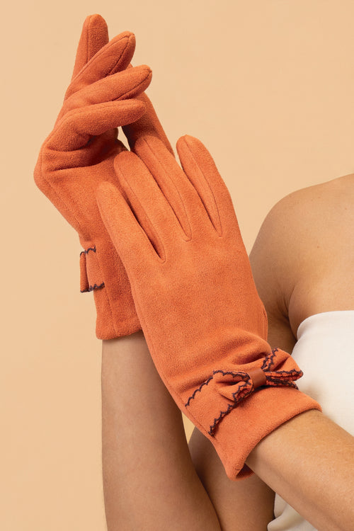 Powder Fenella Gloves- Tangerine