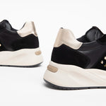 NeroGiardini Black Suede and Leather Trainers