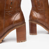 NeroGiardini Brown Block Heel Ankle Boot