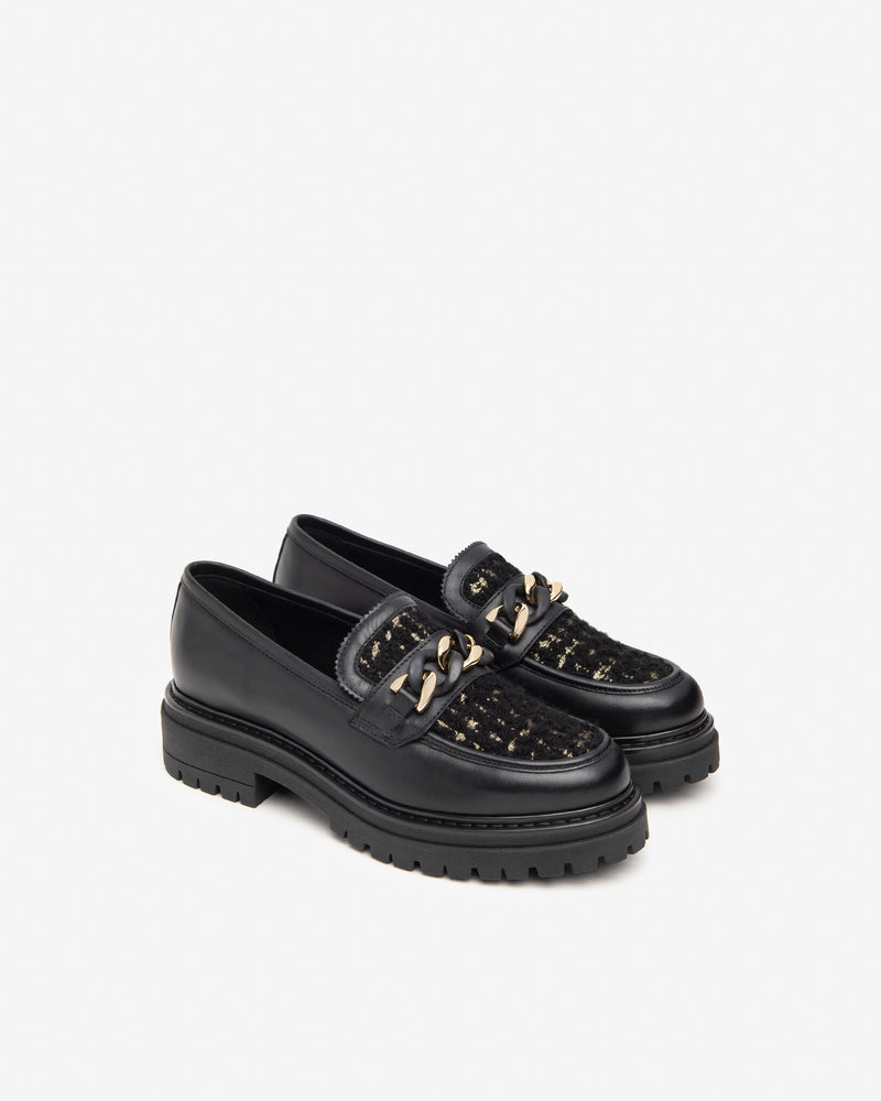 NeroGiardini Black Leather Loafers