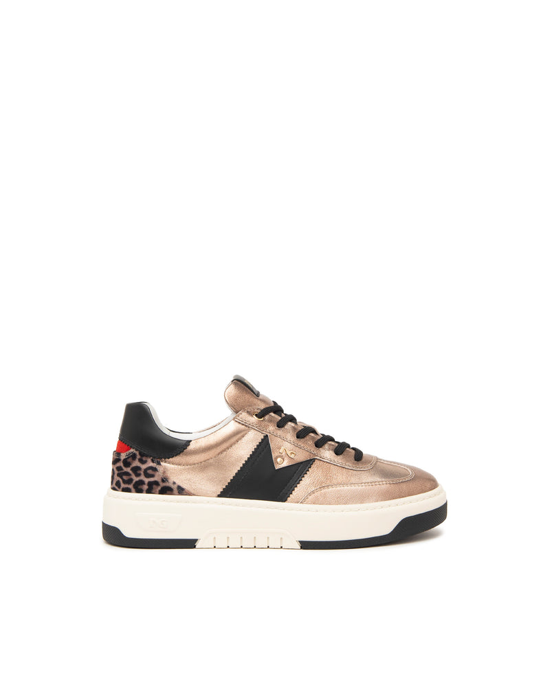 NeroGiardini Metallic Gold Trainers