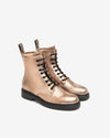 NeroGiardini Leather Ankle Boot in Gold