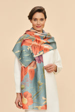 Powder Luxurious Hummingbird at Dusk Scarf