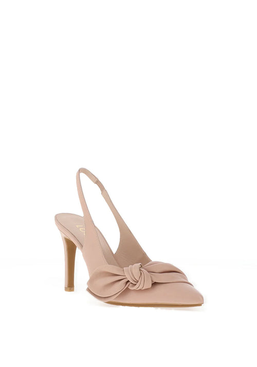 LODI Rusileo Nude Leather Heeled Slingbacks