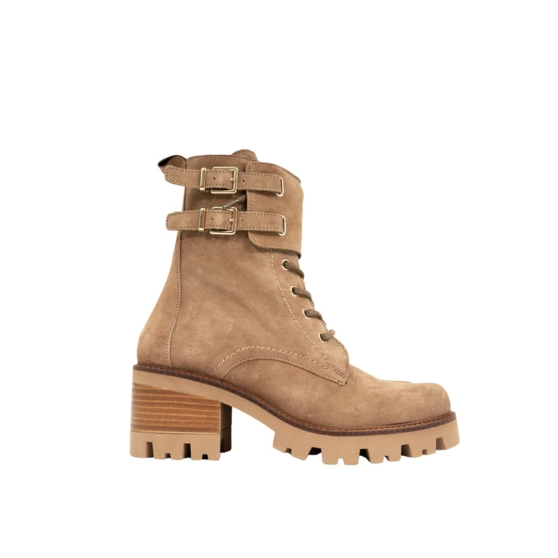 Viguera Lace Up Boots with Block Heel