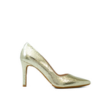 LODI Rabot Gold Leather Court Shoes