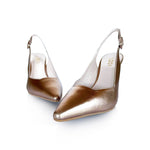 LODI Modern Bronze Heeled Slingbacks