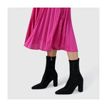 LODI Vetusa Black Sock Boots with Rhinestones