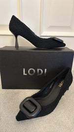 LODI TUC Black Court Shoe