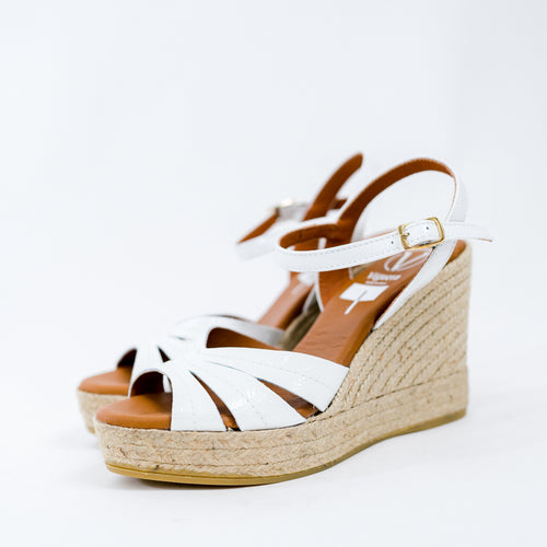 Viguera Wedge Sandal in Bright White