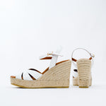 Viguera Wedge Sandal in Bright White