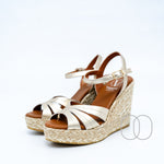 Viguera Wedge Sandals in Champagne