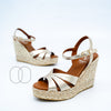 Viguera Wedge Sandals in Champagne