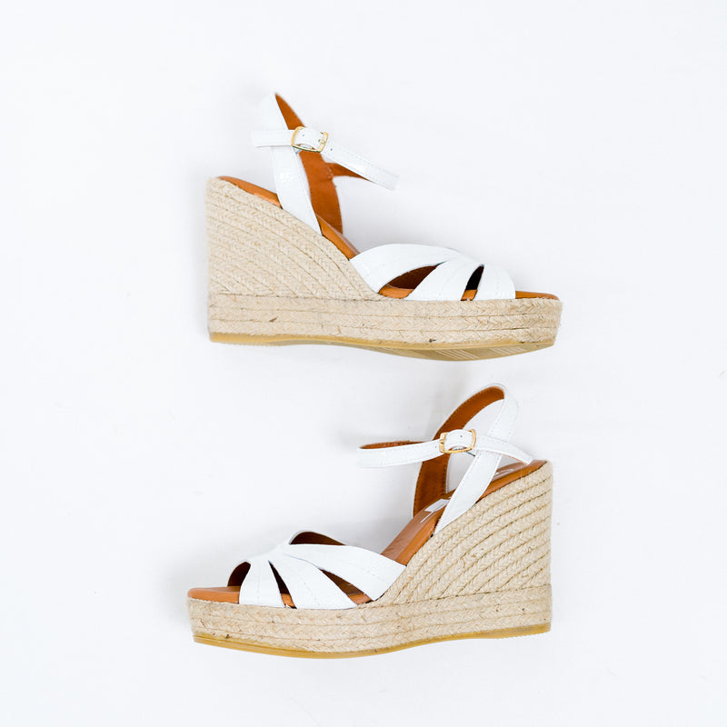 Viguera Wedge Sandal in Bright White