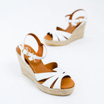 Viguera Wedge Sandal in Bright White