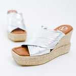 Viguera Wedge Sandals in Silver