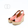 Viguera Wedge Sandals in Salmon