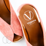 Viguera Wedge Sandals in Salmon