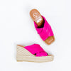 Viguera Wedge Sandals in Fuchsia