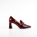 LODI ELUDIS Burgundy Heeled Loafers