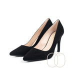 LODI Rachel Black Suede Court Shoes