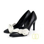 LODI Riler Black Court Shoes with Bow Detail