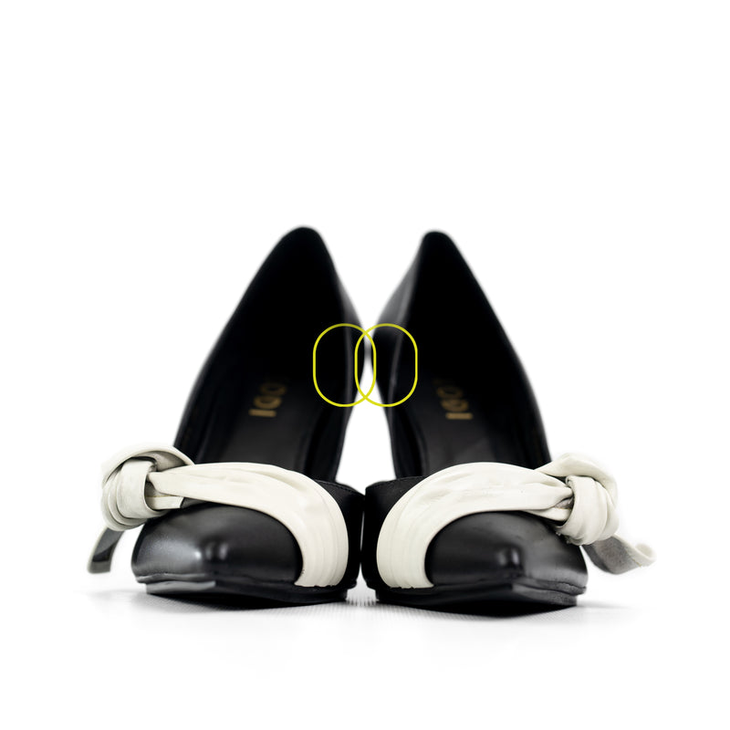 LODI Riler Black Court Shoes with Bow Detail