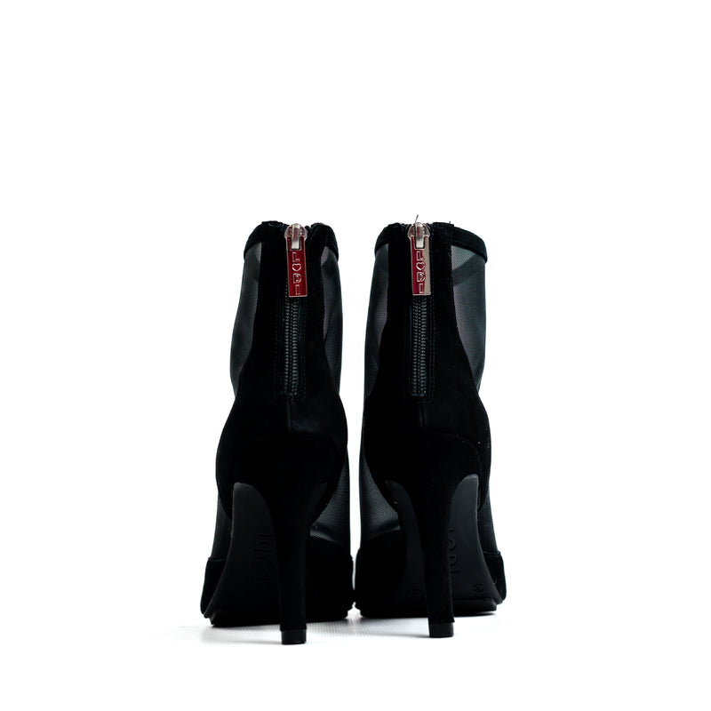 LODI Rusine Sheer Black Ankle Boot