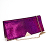 LODI Clutch Bag in Metallic Fuchsia