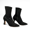 D Chicas Black Suede Heeled Boot