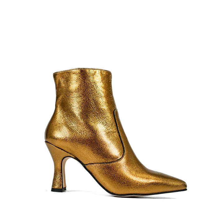 D Chicas Bronze Mariela Heeled Ankle Boot