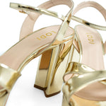 LODI Tister Gold Platform Sandals