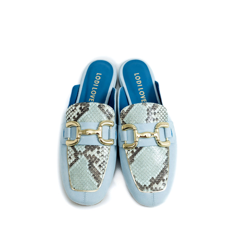 LODI LOVE Powder Blue Mules