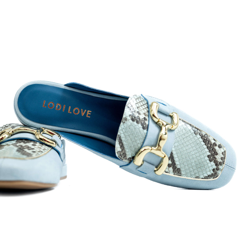 LODI LOVE Powder Blue Mules