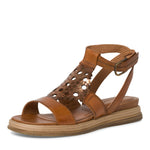 Tamaris Designer Flat Cognac Sandals