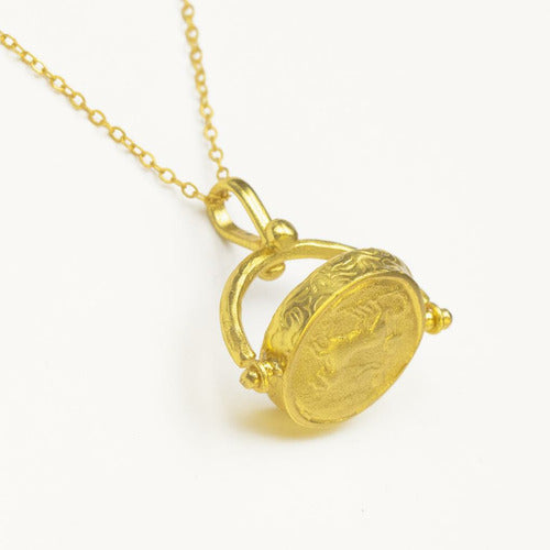 Pegasus Coin Spinner Necklace
