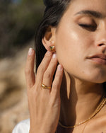 Marina Heart Stud Earrings- Ottoman Hands