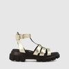 GADEA by LODI Sandals in Smooth Gold Leather
