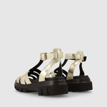GADEA by LODI Sandals in Smooth Gold Leather