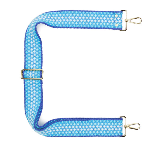 Elie Beaumont Crossbody Strap- Blue Macaroon