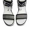 NeroGiardini Silver & Black Sandals
